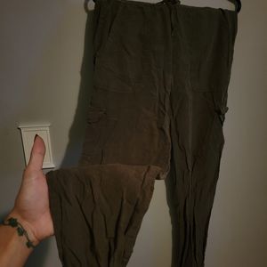 Army green joggers
